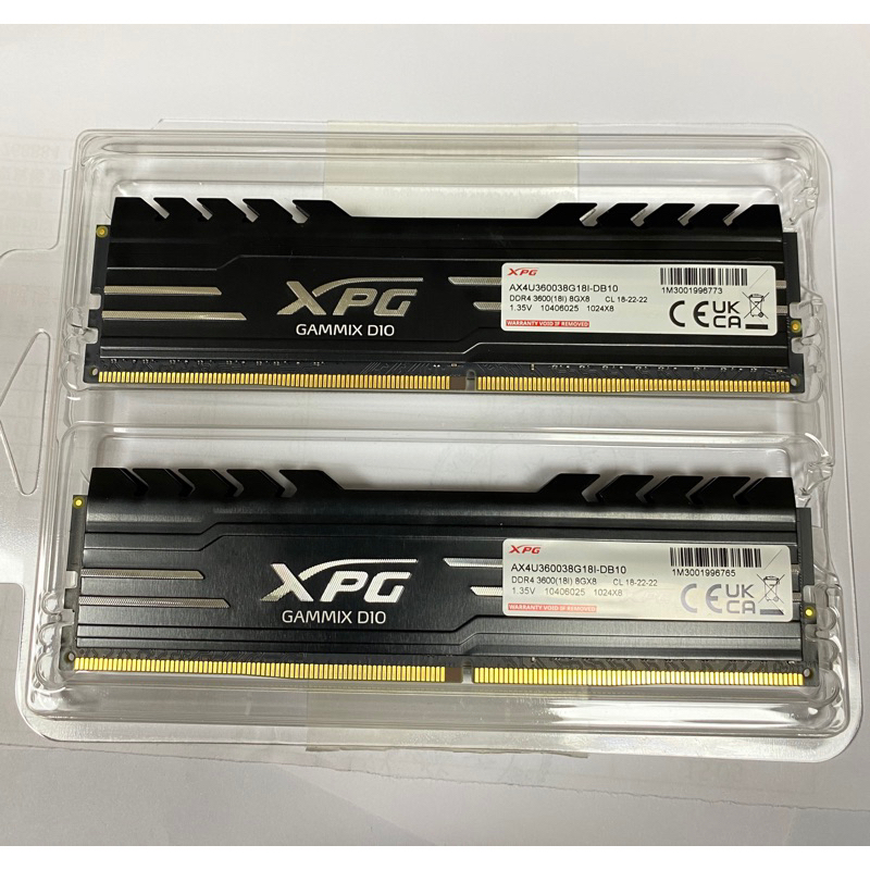 XPG GAMMIX D10 DDR4-3600 8G*2