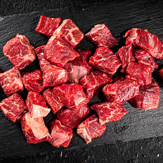 【上野物產】美國進口 安格斯 方塊牛排 (100g)包  牛肉/牛排/原肉現切/原肉