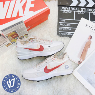 實體店 Nike Wmns Waffle One SE 米白 紅 雙勾 奶油 麂皮 解構 女鞋 DX4309-100