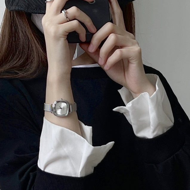 【 BAODI 】防水方形石英手錶 🙋🏻‍♀️學生族群專屬👩🏻 簡約風 低調奢華 指針 手錶 精巧 高級
