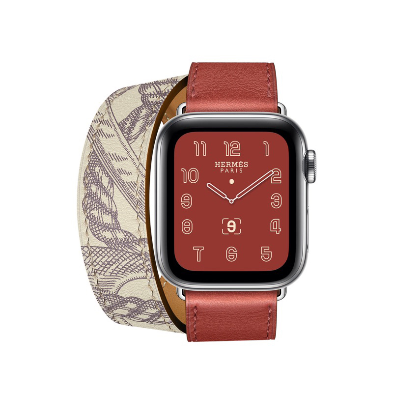 已絕版真皮錶帶 全新在台Apple Watch Hermès 40MM Double Tour 皮革錶帶