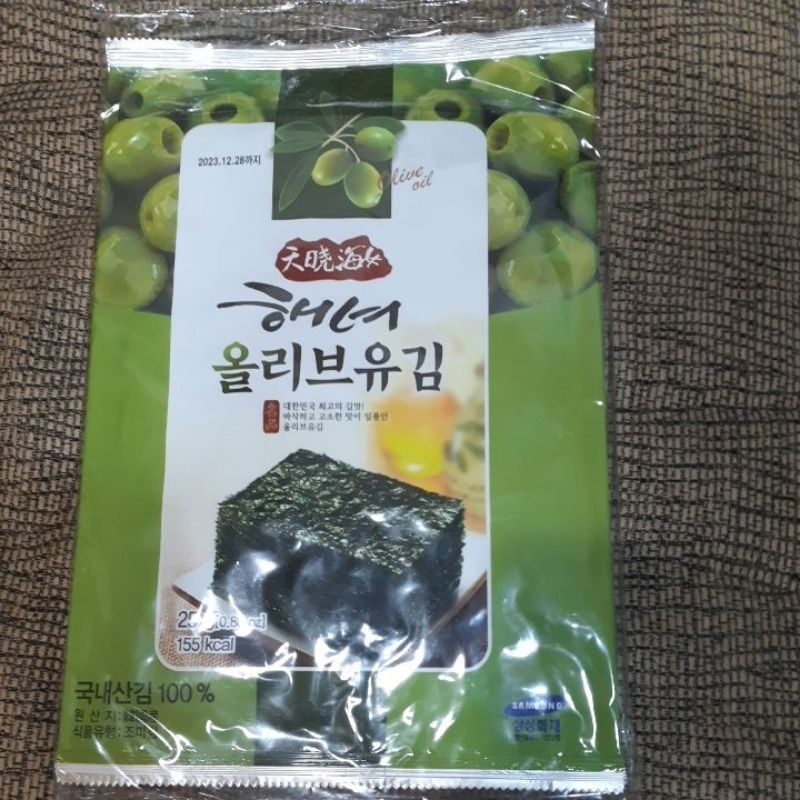🔥現貨/特價🔥韓國天曉海女海苔 韓國海苔 橄欖口味