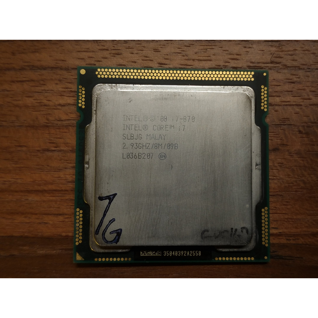 i7 870 CPU Intel I7四核心處理器(4C8T) LGA1156 腳位非LGA1155 I7 2600K