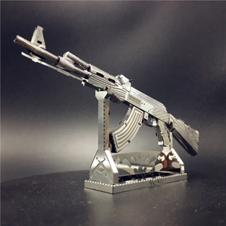 MARS益智玩具◎ AK47步槍◎ 3D立體金屬拼圖◎創意diy金屬模型◎蝕刻片-拼酷