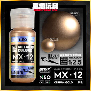 【大頭宅】MODO 摩多製漆 MX-12 鈰金 NEO-MX系列金屬色模型漆