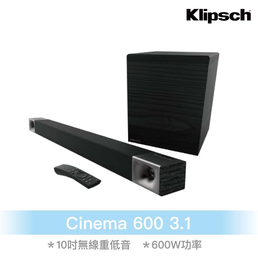 Klipsch Cinema 600 3.1 聲霸Soundbar 家庭劇院 音響