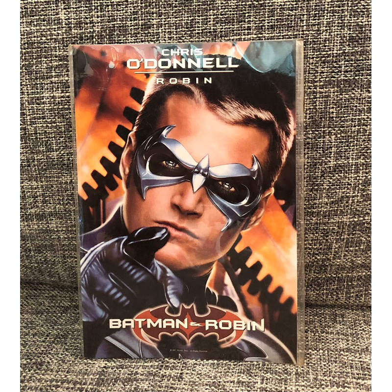 絕版明信片 Batman &amp; Robin 蝙蝠俠 羅賓 Chris O'Donnell 1997年 電影週邊