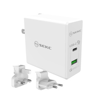 SEKC swc-pd3260wt SK-PD60Q PD旅充系列 USB-C+QC3.0(60W) 國際版