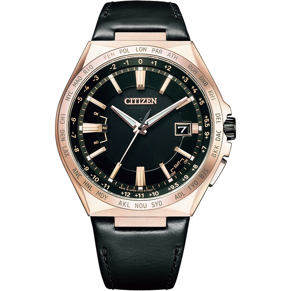 CITIZEN 星辰 限量 光動能萬年曆電波錶 CB0217-04E