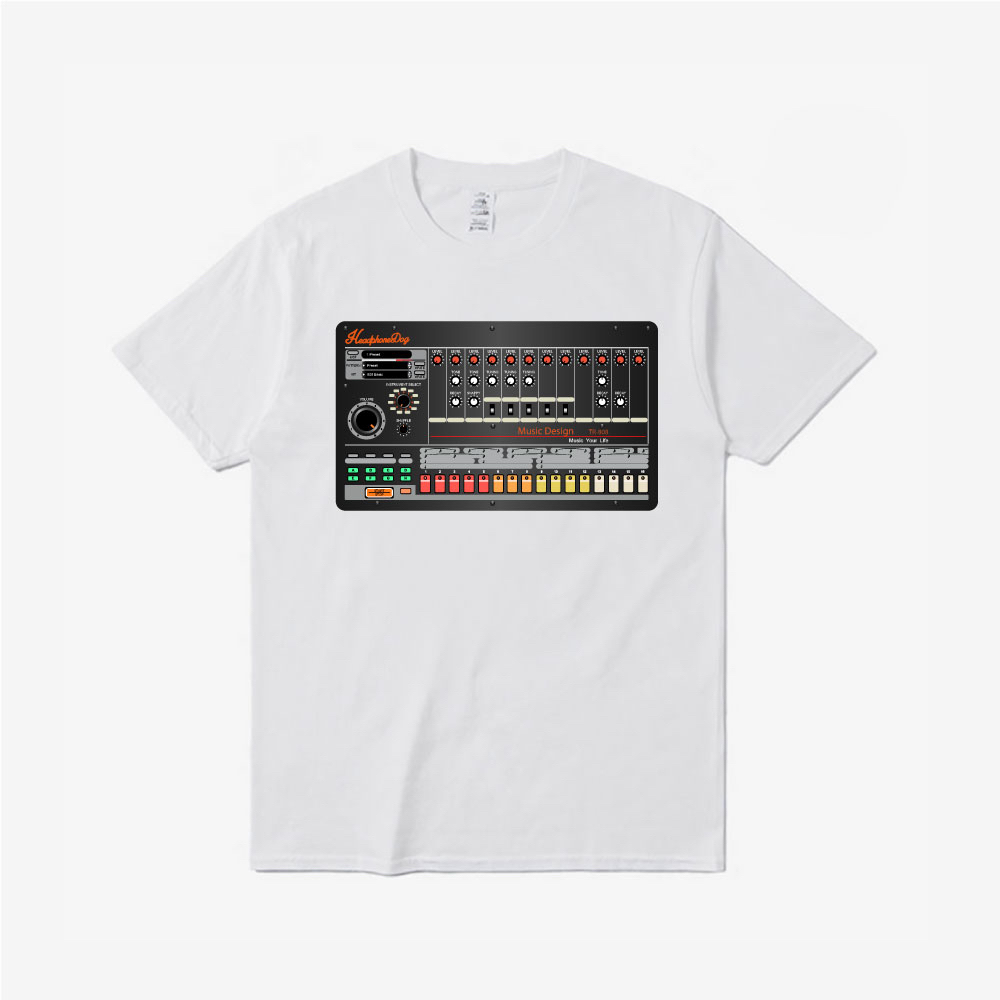 [HeadphoneDog] 經典 808 音樂鼓機 取樣機 純棉T桖T-shirt (Roland)