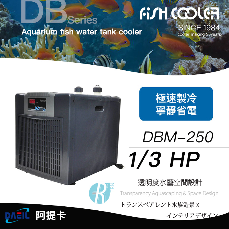 【透明度】DAEIL 阿提卡 冷卻機 DBM-250 1/3 HP【一組】適用水量1000L以下 冷水機 降溫器 恆溫