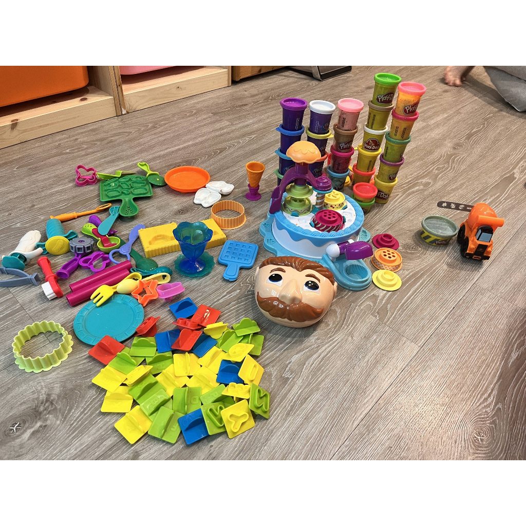 💜二手玩具💜 培樂多 Play-Doh 黏土 工程系列 牙醫系列 學習ABC 蛋糕師傅遊戲組 玩具 觸感學習 模具