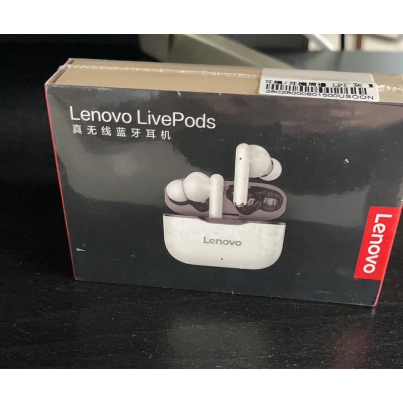 最新款Lenovo聯想耳機 LP1S 入耳式耳機降噪耳機高輕通話 運動耳機 真無線藍迷你耳機智能觸控耳機