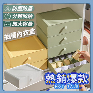 抽屜式收納盒 內衣收納盒 收納盒 大號收納盒 收納箱 抽屜收納盒 桌面收納 收納盒 帶分格塑膠內衣襪子內褲盒