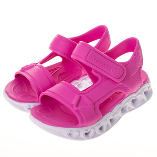 SKECHERS 童鞋 女童涼拖鞋系列 HEART LIGHTS SANDALS - 308045LPNK