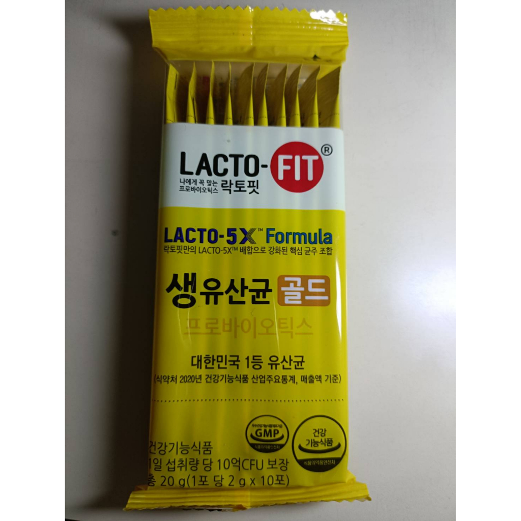韓國 LACTO-FIT 鐘根堂 乳酸菌 益生菌 5X 黃色 小包裝拆售