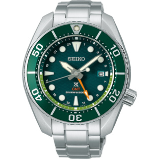 SEIKO精工 PROSPEX系列 SUMO 太陽能 GMT潛水男腕錶 綠面 SFK003J1 SK008