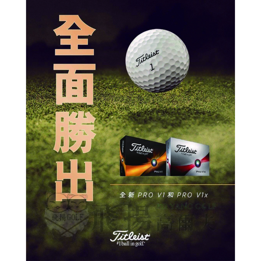 【飛揚高爾夫】'23 Titleist Pro V1X Golf Ball ,4-piece(12/DZ) White