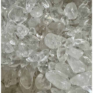 高品質天然礦石《白水晶》碎石100g「靈魂之星脈輪、淨化、消磁水晶、平衡能量」
