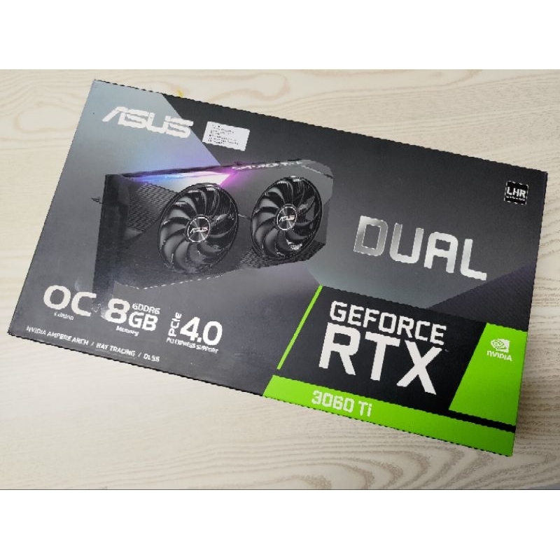 ASUS 華碩 GeFORCE RTX 3060 ti DUAL 8G 顯示卡 空盒