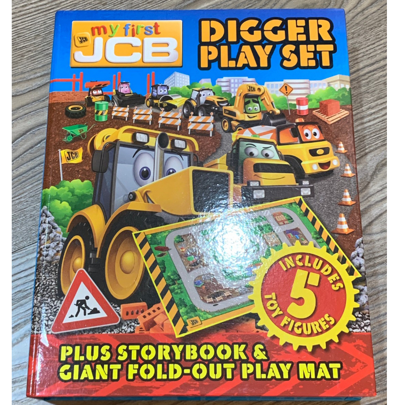 近全新~大野狼書展 My first JCB Digger Play Set 地圖遊戲車組