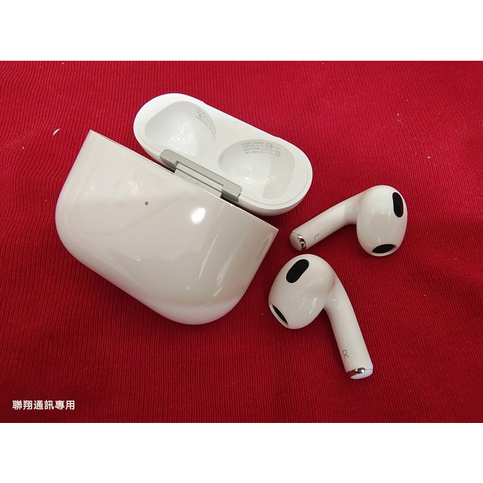 聯翔通訊 外觀優無明顯傷痕 Apple台灣保固2023/2/17 Apple AirPods 3 藍芽無線耳機 原廠盒裝