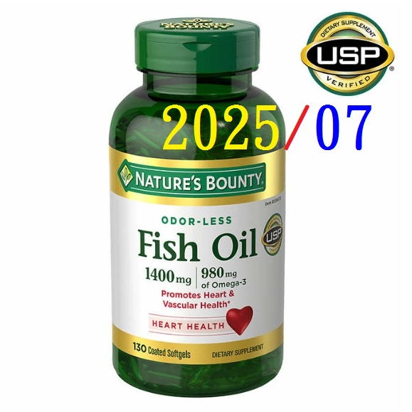 現貨(2026/05)美國好市多* 自然之寶 深海魚油 Fish Oil，1400 毫克，130顆