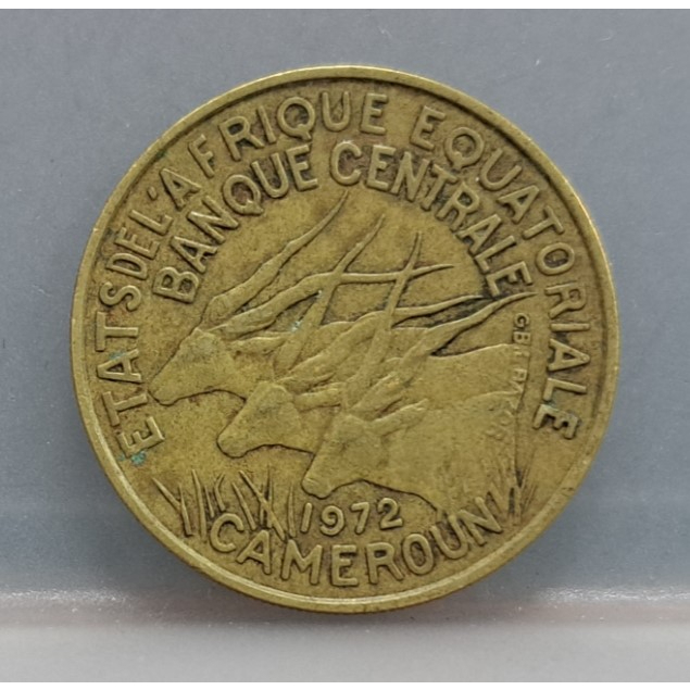 幣786 中非喀麥隆1972年25法郎硬幣