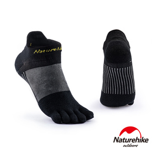 Naturehike 暖笙coolmax快乾排汗運動機能五指襪 短踝襪 黑色 M