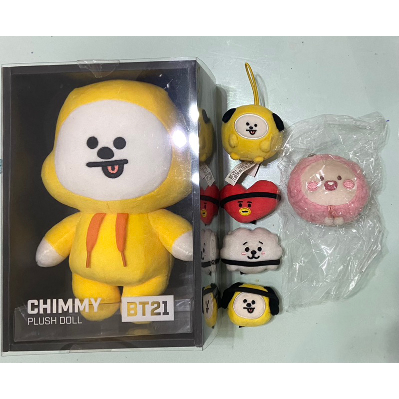 BTS BT21 RJ CHIMMY TATA 官方周邊 站娃 吊飾 髮圈 膠帶 指甲貼 紋身貼 OK繃