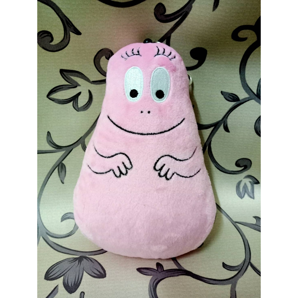 ＊謝啦二手書＊ 日本 泡泡先生 BARBAPAPA 伸縮 票卡夾 證件套 吊飾 娃娃