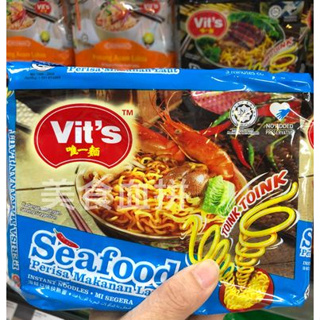 ( 78克 x 5包 ) 馬來西亞 Vit's 唯一面 南洋海鮮味道 湯麵