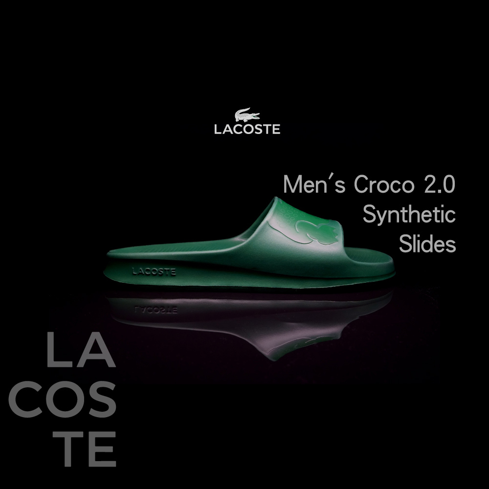 LACOSTE Men's Croco 2.0拖鞋/男鞋 Croco