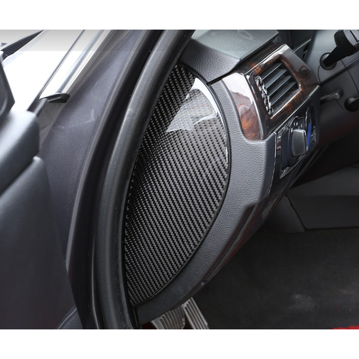 適用於 -BMW 3 系列 E90 2005-2012 真正的碳纖維儀表板兩側面板裝飾