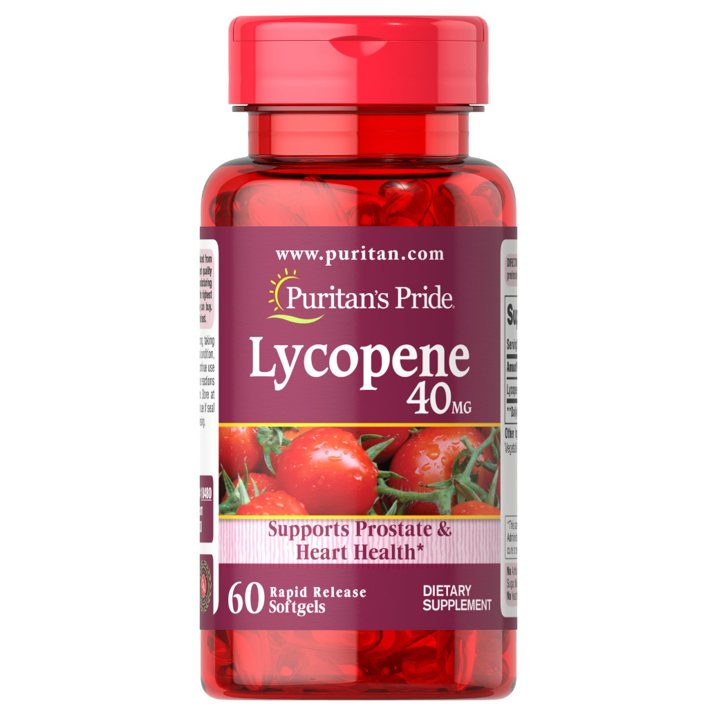 最新在台現貨美國原裝 普瑞登番茄紅素 40 毫克 Puritan's Pride Lycopene 40 mg 60天份