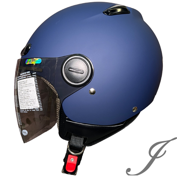 瑞獅 ZEUS ZS-210B 210B 素色 消光藍 半罩 安全帽 內襯全可拆洗