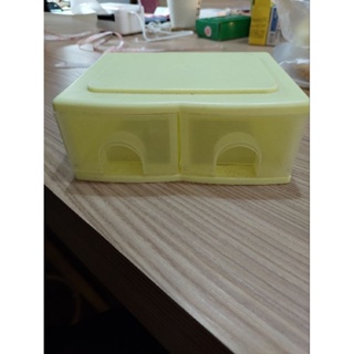 黃色收納櫃小抽屜分類小配件桌上型 抽屜櫃 16x13×6cm