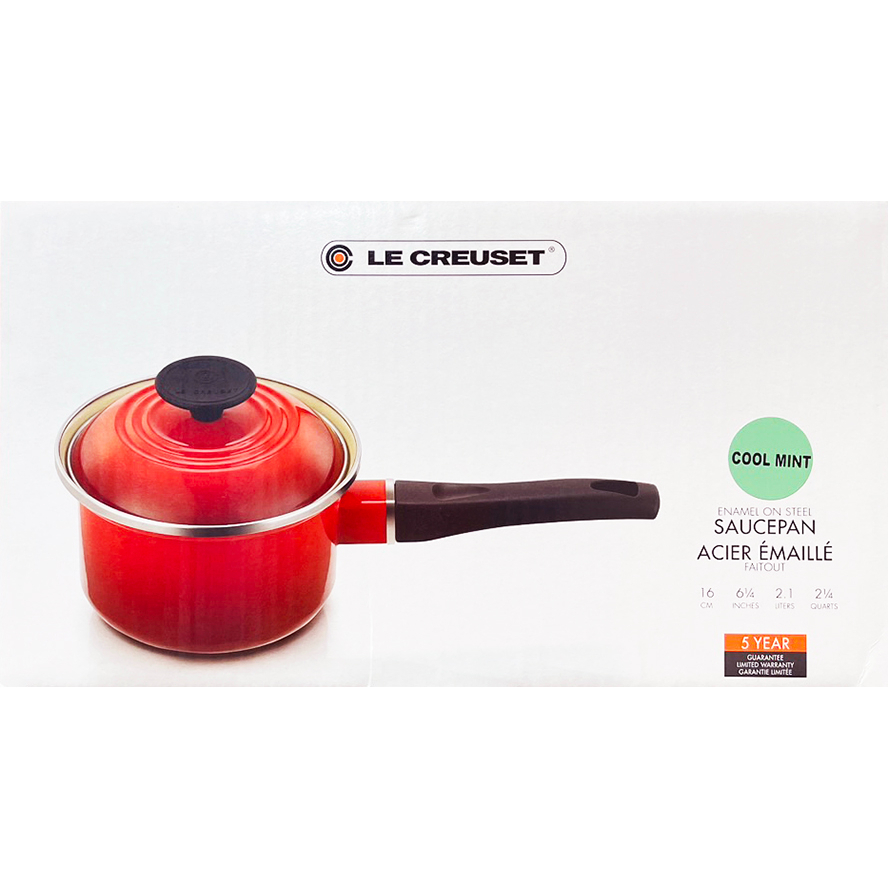 ◎蜜糖泡泡◎LE CREUSET 單柄調理鍋 16cm-薄荷綠(彩盒裝)