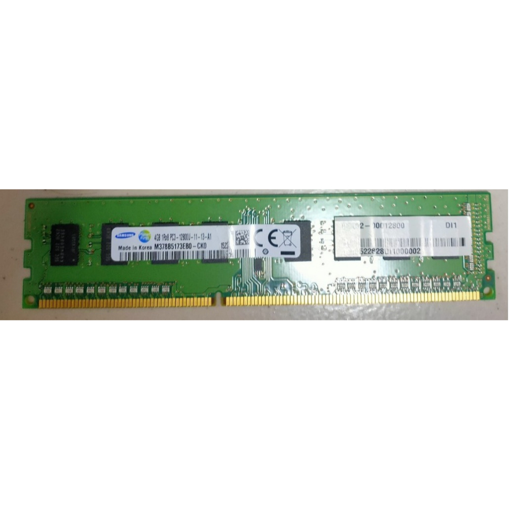 Samsung DDR3 4GB 1Rx8 PC3-12800U桌上型記憶體