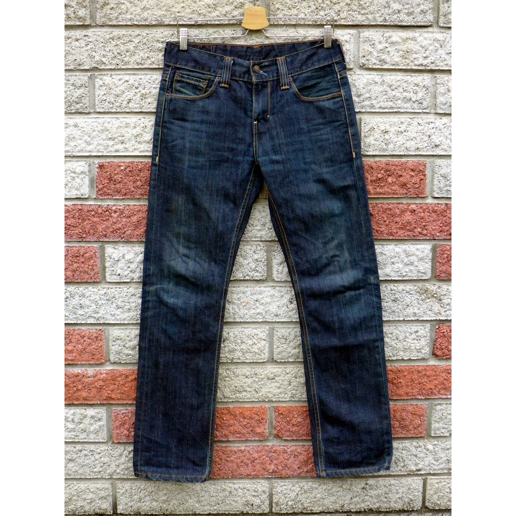 levis 522 二手牛仔褲-正品 小直筒-(levis 00522-0037)-W31