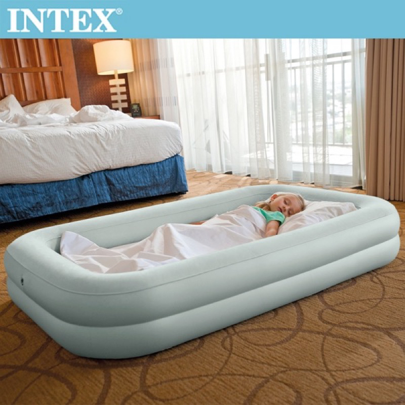 (二手) INTEX 兒童充氣床_附電動打氣機