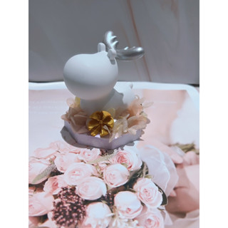 3D永生花麋鹿，永生花3D兔