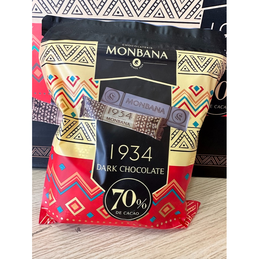 (現貨 costco購 ) Monbana 1934 70%迦納黑巧克力條 200g/袋 (效期2024/07/11)