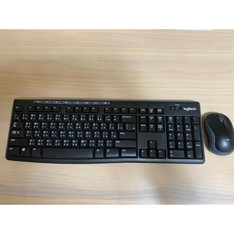 二手 羅技 logitech MK270R 無線滑鼠鍵盤組 無線鍵鼠組 中文注音版 台灣羅技MK270