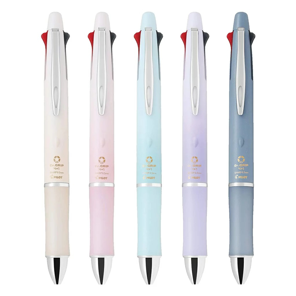【CHL】PILOT百樂 Dr.GRIP 健握多功能筆 4色原子筆+自動 輕油筆 PBKHDF 握博士