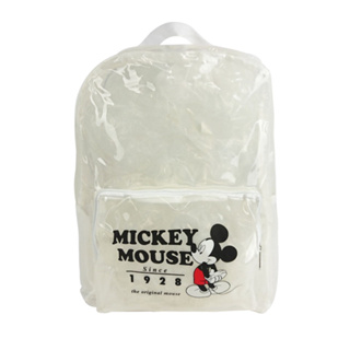 迪士尼 Disney 米奇 Mickey 透明後背包(白色)