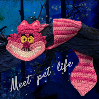 ❤️笑笑喵圍巾❤️【糜特meet pet life】 寵物領巾 狗貓口水巾 寵物圍兜 針織領巾