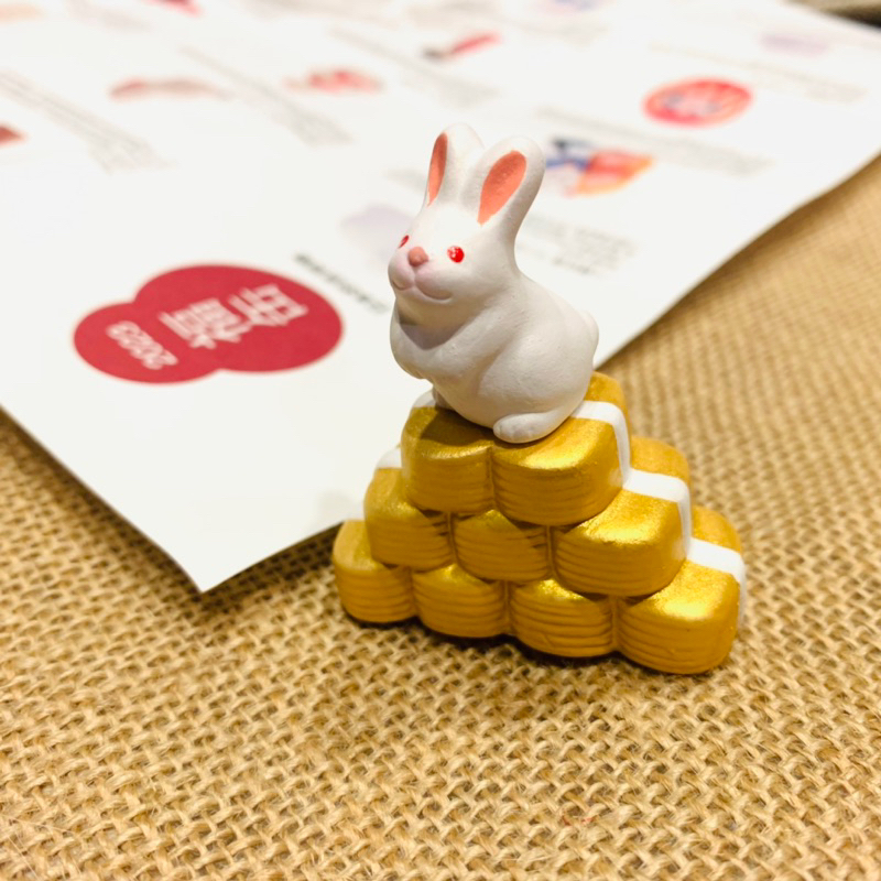 無印良品 2023福罐 京都緣起物  京陶人形 / 京陶玩偶 金幣兔