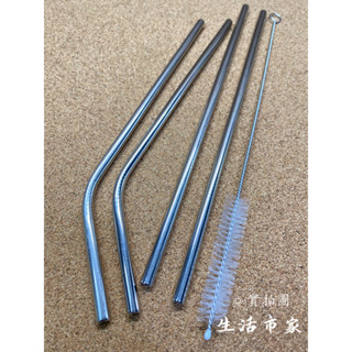 現貨 5件 吸管組 直/彎/刷 環保吸管 304不鏽鋼吸管 直吸管 彎吸管 吸管刷 不銹鋼吸管