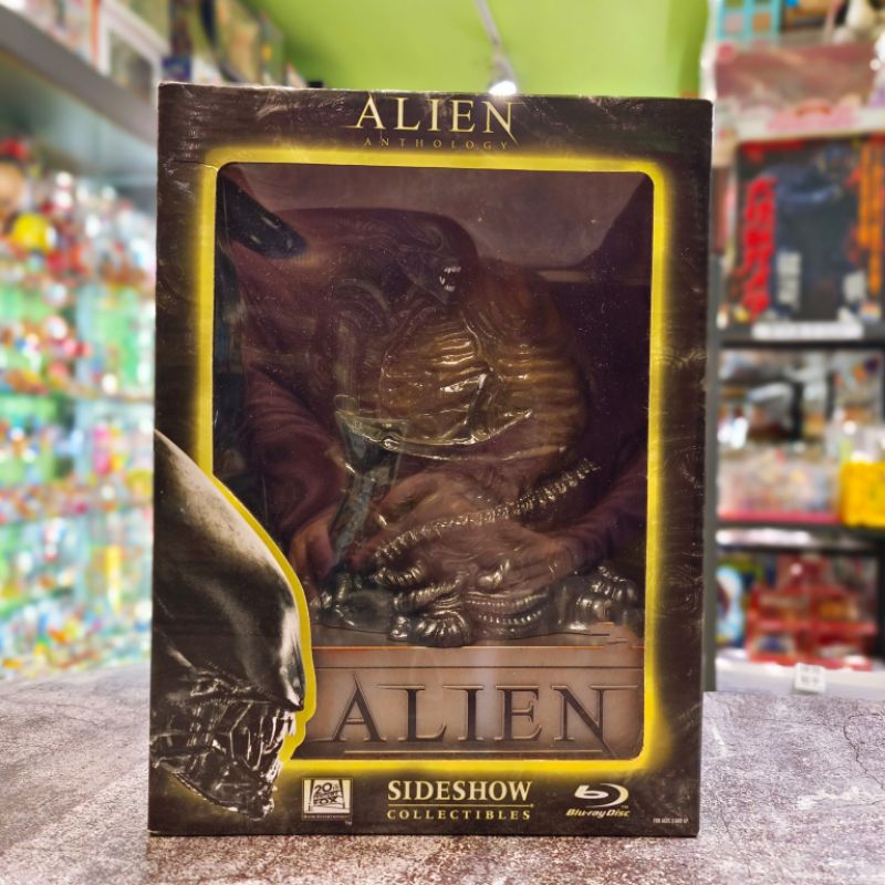 ⭐喔啦玩具店⭐異形 藍光 DVD 發光 收納盒 ALIEN ALIENS 2010年 SIDESHOW 老物 盒 公仔